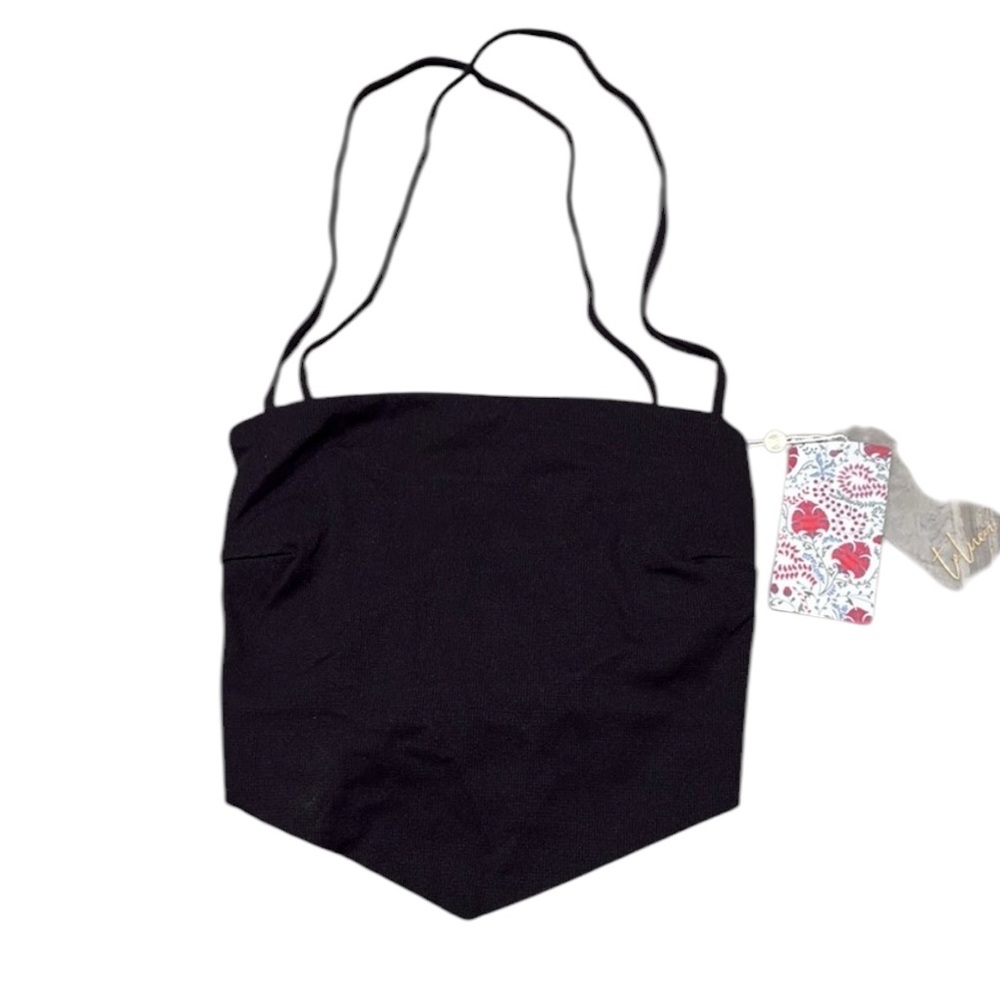 41. Toluca Swim Black Gwynne Lace Back Bandana Bikini Top